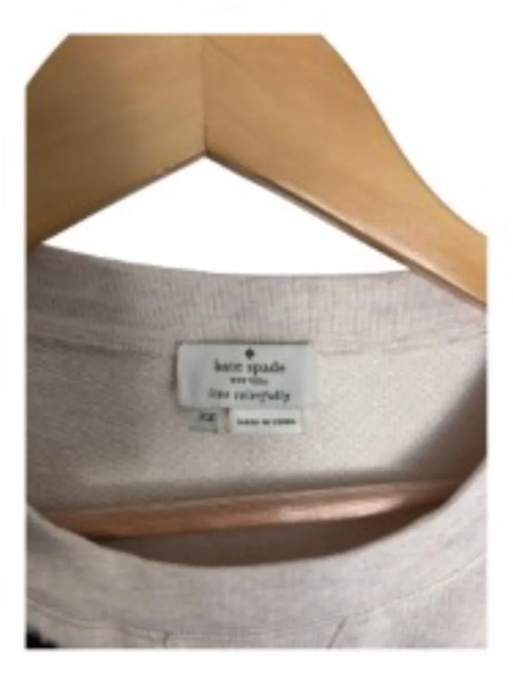Kate Spade Cream Statement Bow Sweatshirt XSmall